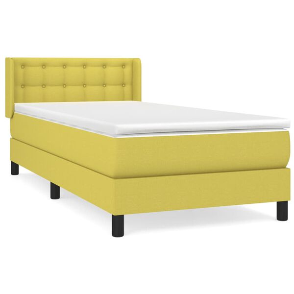 vidaXL &Kappa;&rho;&epsilon;&beta;ά&tau;&iota; Boxspring &mu;&epsilon; &Sigma;&tau;&rho;ώ&mu;&alpha; &Pi;&rho;ά&sigma;&iota;&nu;&omicron; 100 x 200 &epsilon;&kappa;. &Upsilon;&phi;&alpha;&sigma;&mu;ά&tau;&iota;&nu;&omicron;