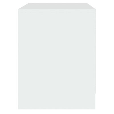 vidaXL Κομοδίνο Λευκό 45 x 34,5 x 44,5 εκ. από Μοριοσανίδα
