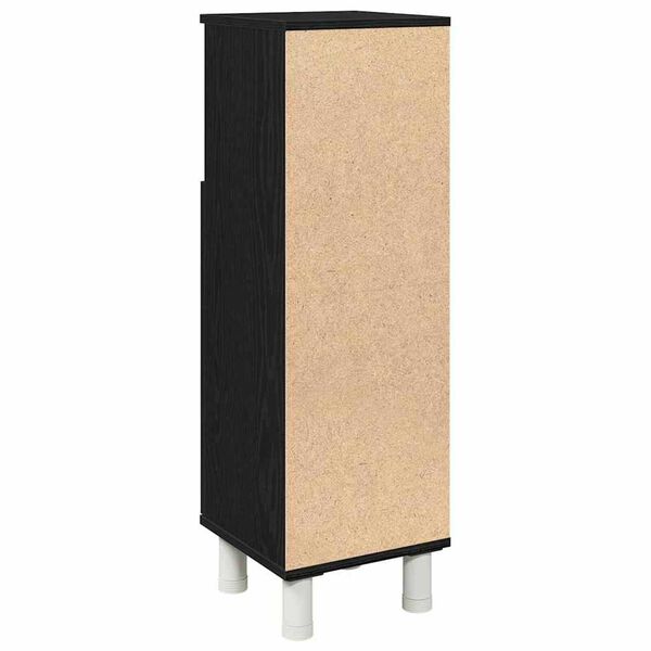 vidaXL Ντουλάπα Μπάνιου Μαύρη Οξυά 30 x 30 x 95 cm Επεξεργασμένο ξύλο