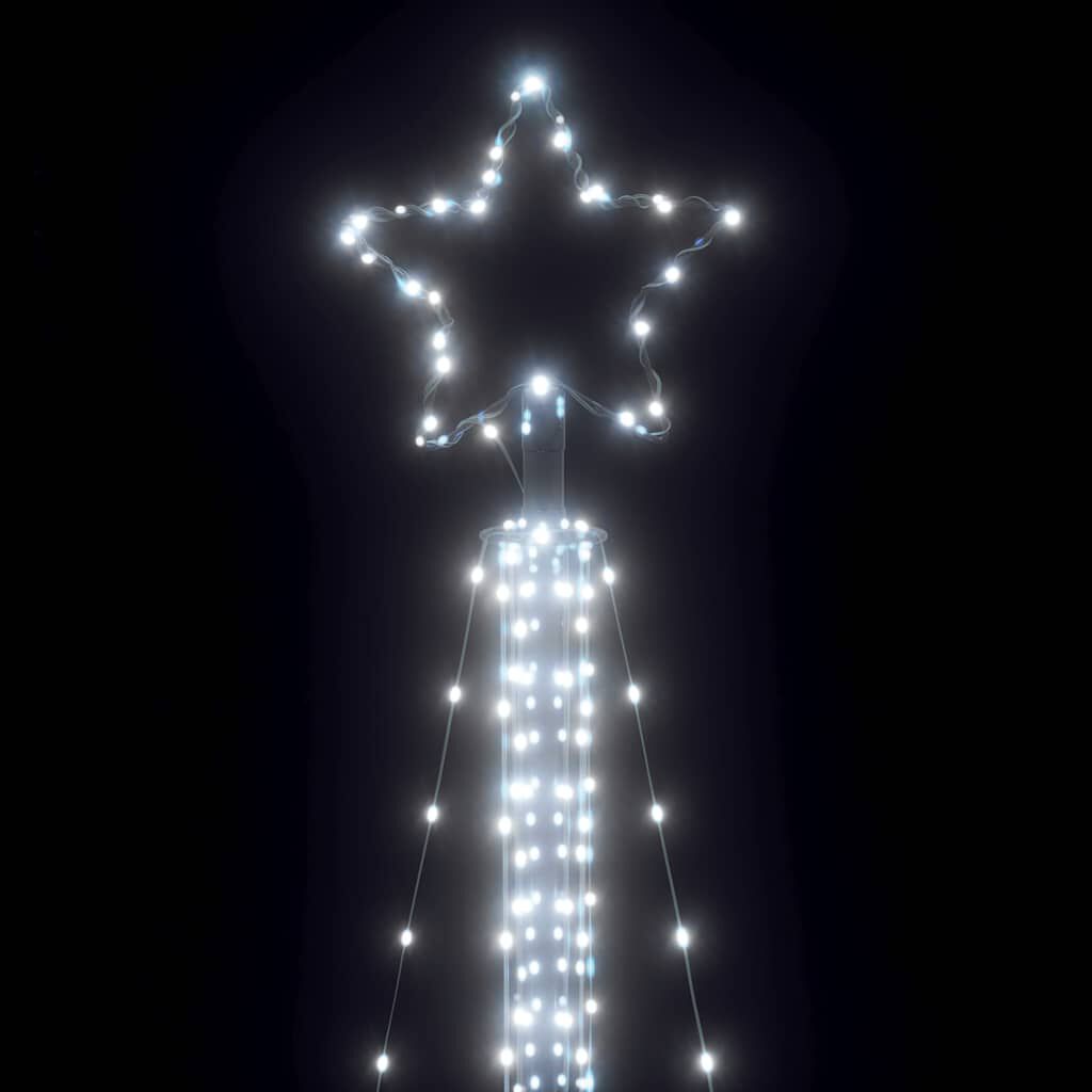 vidaXL Χριστουγεννιάτικο δέντρο LED 525 LED Ψυχρό Λευκό 302 εκ.