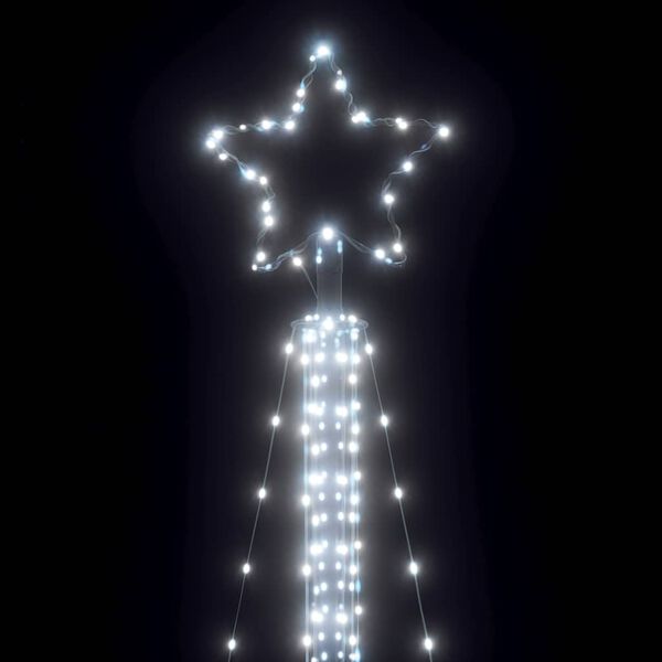 vidaXL Χριστουγεννιάτικο δέντρο LED 525 LED Ψυχρό Λευκό 302 εκ.