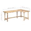 vidaXL Γραφείο 180 x 120 x 76 εκ. από Μασίφ Ξύλο Μάνγκο