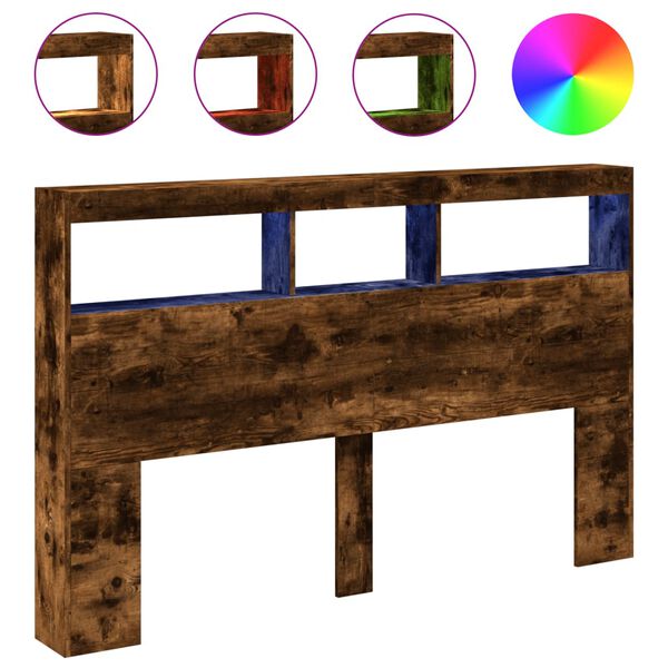 vidaXL &Kappa;&epsilon;&phi;&alpha;&lambda;ά&rho;&iota; &mu;&epsilon; &Alpha;&pi;&omicron;&theta;&eta;&kappa;. &Chi;ώ&rho;&omicron; & LED &Kappa;&alpha;&pi;&nu;&iota;&sigma;&tau;ή &Delta;&rho;&upsilon;&sigmaf; 160x17x102 &epsilon;&kappa;.