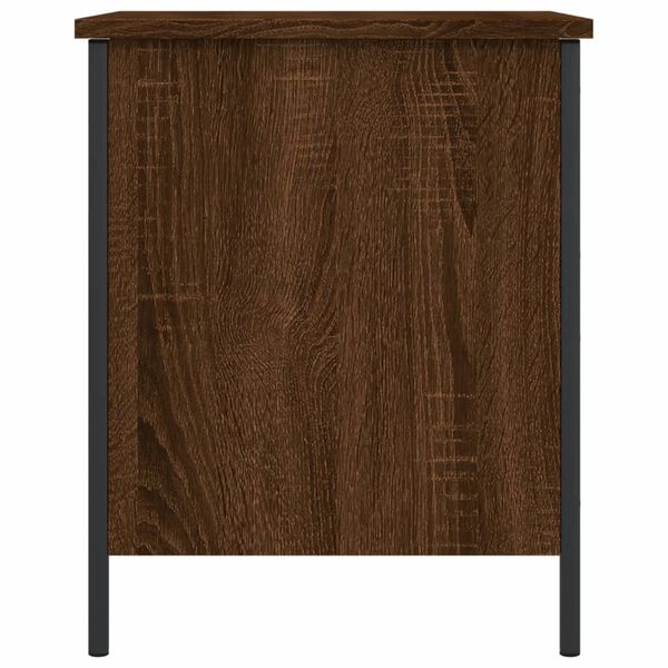 vidaXL Παγκάκι Αποθήκευσης Καφέ Δρυς 40x42,5x50 εκ. από Επεξ. Ξύλο