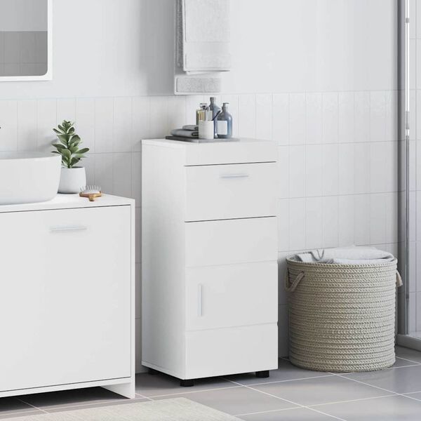 vidaXL Ντουλάπι Μπάνιου TULUM Γυαλιστερό λευκό 37 x 31.5 x 82 εκ