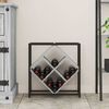 vidaXL Ράφι Κρασιού Γκρι 51 x 18 x 52.5 εκ. Επεξεργασμένο ξύλο