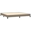 vidaXL Σκελετός Κρεβατιού Χωρίς Στρώμα Taupe 200x200 εκ.Υφασμάτινο