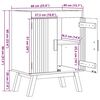 vidaXL Βάση νιπτήρα Olden Καφέ 114 x 43 x 73.5 εκ. Μασίφ ξύλο πεύκου