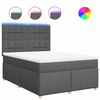 vidaXL &Kappa;&rho;&epsilon;&beta;ά&tau;&iota; Boxspring &mu;&epsilon; &Sigma;&tau;&rho;ώ&mu;&alpha; &Sigma;&kappa;&omicron;ύ&rho;&omicron; &Gamma;&kappa;&rho;&iota; 140x190 &epsilon;&kappa;. &Upsilon;&phi;&alpha;&sigma;&mu;ά&tau;&iota;&nu;&omicron;