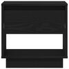 vidaXL Κομοδίνο 2 pcs Μαύρη δρυς 45 x 34 x 44 εκ Επεξεργασμένο ξύλο