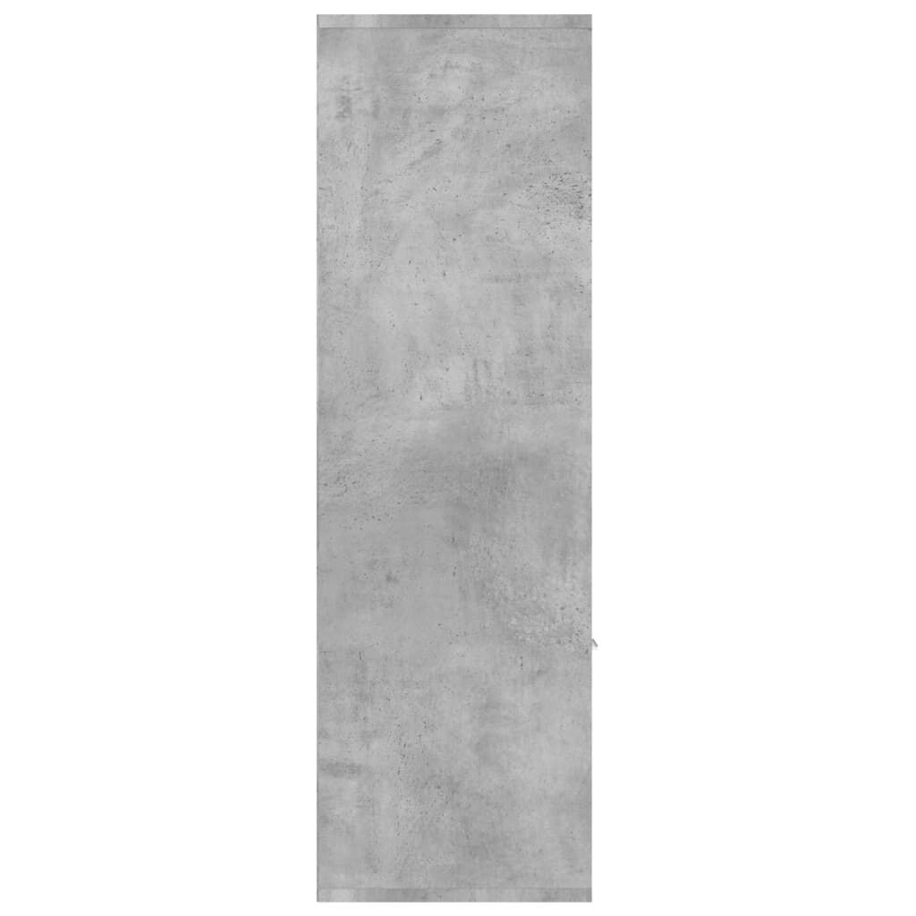 vidaXL Βιβλιοθήκη Γκρι Σκυροδέματος 98 x 30 x 98 εκ. από Επεξ. Ξύλο