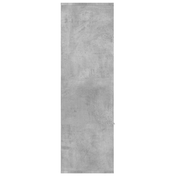 vidaXL Βιβλιοθήκη Γκρι Σκυροδέματος 98 x 30 x 98 εκ. από Επεξ. Ξύλο