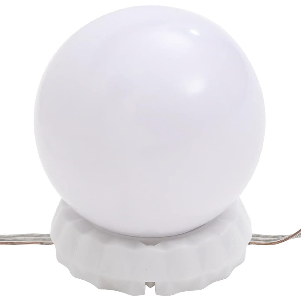 vidaXL Καθρέφτης με Φώτα LED 90x45 εκ. Γυαλί Οβάλ