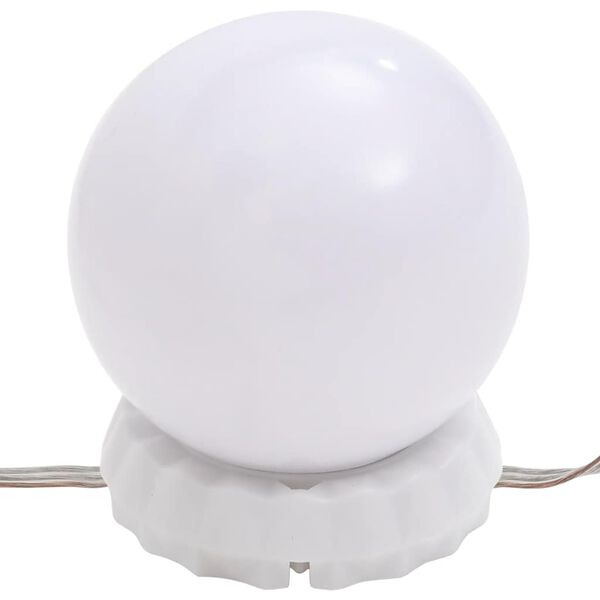vidaXL Καθρέφτης με Φώτα LED 90x45 εκ. Γυαλί Οβάλ