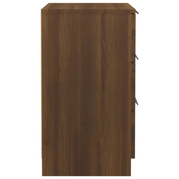 vidaXL Κομοδίνα 2 τεμ. Καφέ Δρυς 40x36x65 εκ.