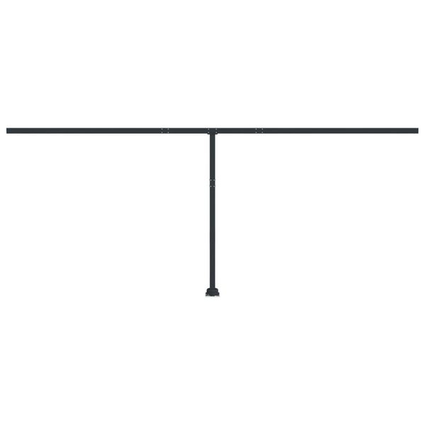 vidaXL Στύλοι Τέντας Σετ Ανθρακί 600 x 245 εκ. από Σίδερο