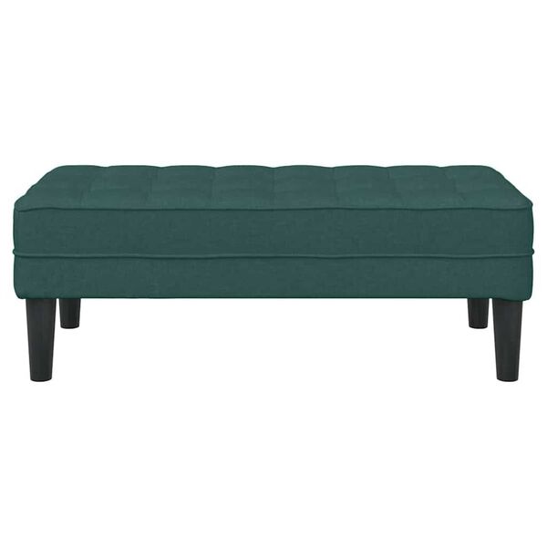 vidaXL παγκάκι Σκούρο πράσινο 113 x 57 x 39 εκ. ύφασμα