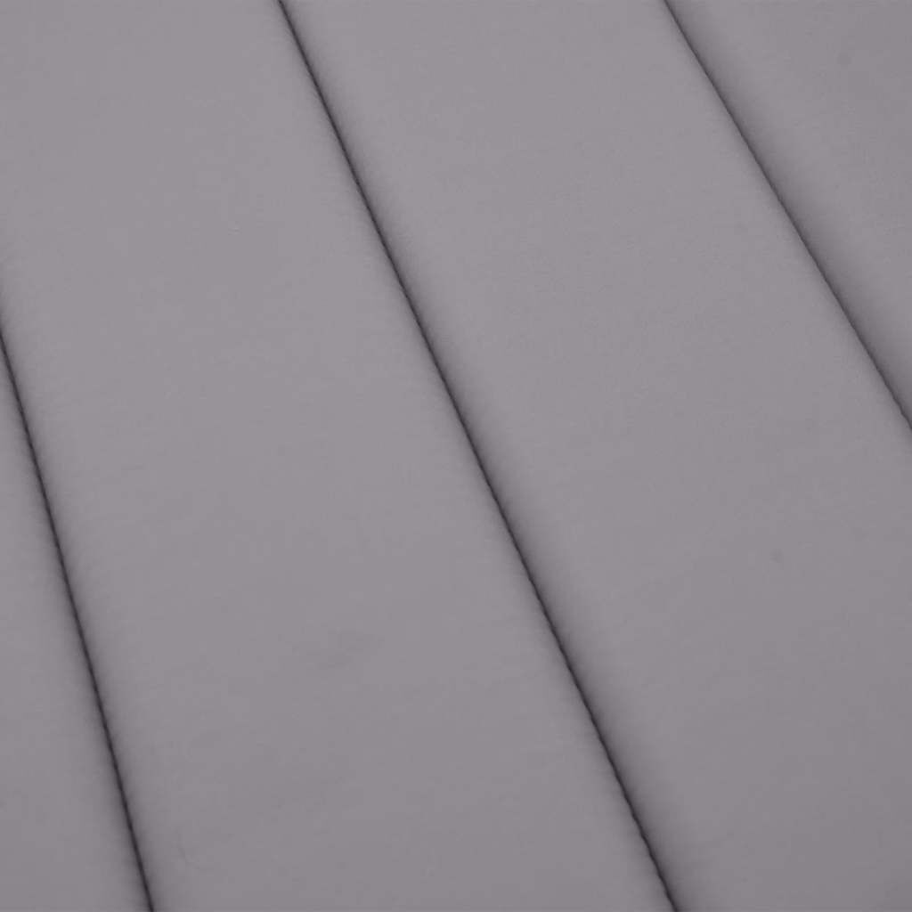 vidaXL Μαξιλάρι Ξαπλώστρας Γκρι 180x60x4 εκ. από Ύφασμα Oxford