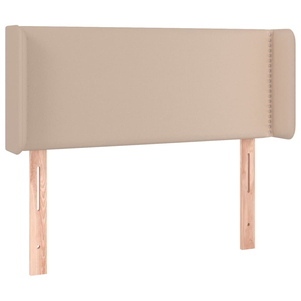 vidaXL Κεφαλάρι με Πτερύγια Καπουτσίνο 83x16x78/88 εκ. Συνθετικό Δέρμα