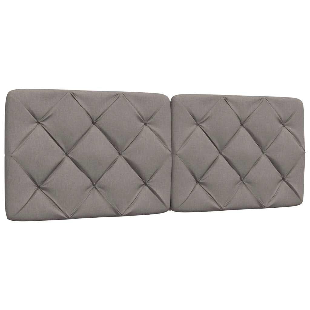 vidaXL Σκελετός Κρεβατιού Χωρίς Στρώμα Taupe 140x200 εκ. Υφασμάτινο