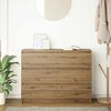 vidaXL Sideboard Artisan Oak 100x35x76 cm &Kappa;&alpha;&tau;&alpha;&sigma;&kappa;&epsilon;&upsilon;&alpha;&sigma;&mu;έ&nu;&omicron; &xi;ύ&lambda;&omicron;
