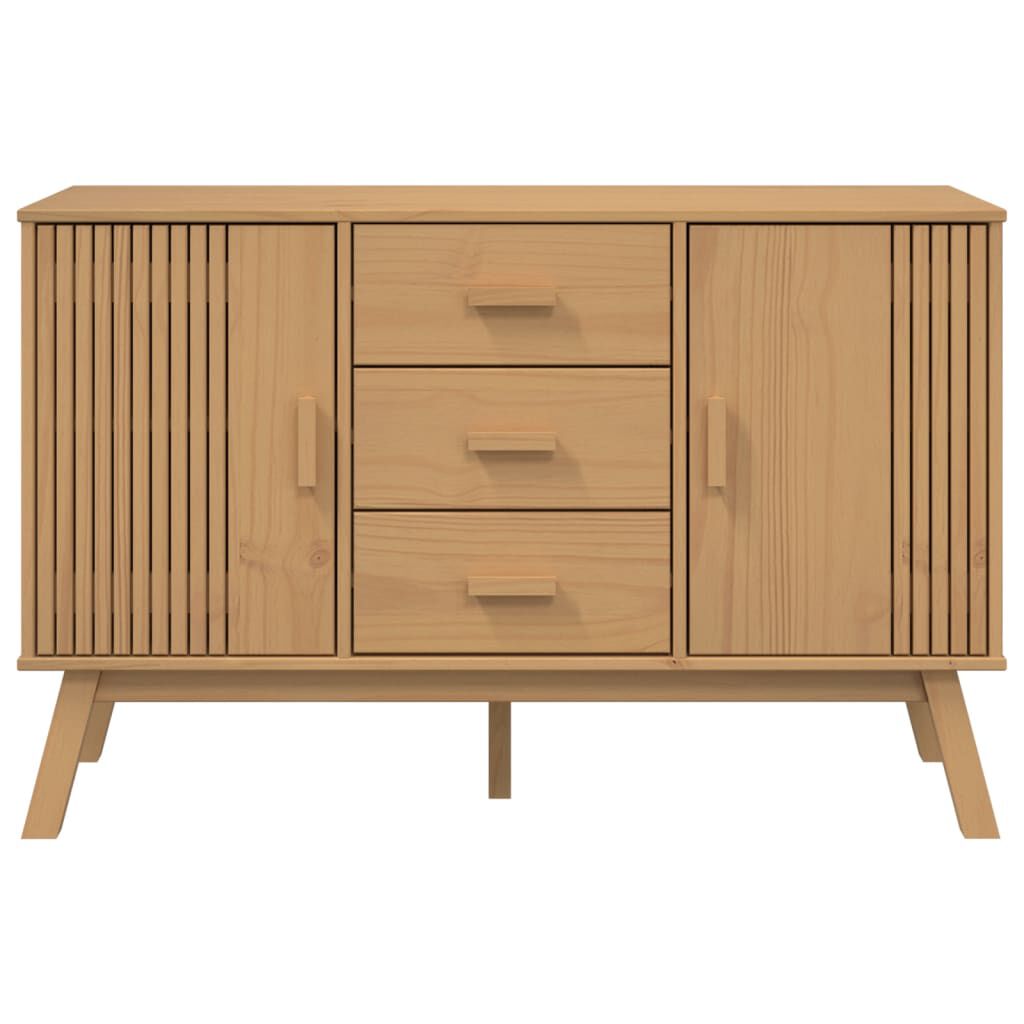 vidaXL Μπουφές OLDEN Καφέ 114 x 43 x 73,5 εκ. από Μασίφ Ξύλο Πεύκου
