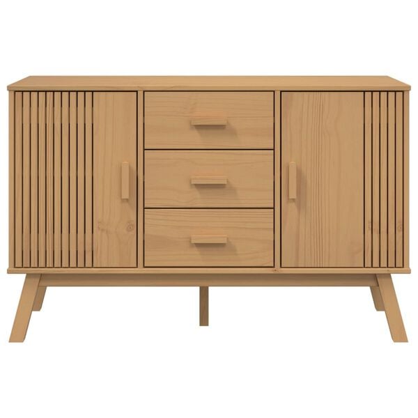 vidaXL Μπουφές OLDEN Καφέ 114 x 43 x 73,5 εκ. από Μασίφ Ξύλο Πεύκου