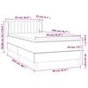 vidaXL Κρεβάτι Boxspring με Στρώμα Σκούρο Πράσινο 90x200 εκ. Βελούδινο