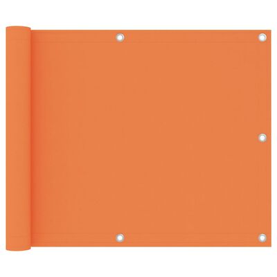 vidaXL Διαχωριστικό Βεράντας Πορτοκαλί 75 x 400 εκ. Ύφασμα Oxford