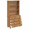 vidaXL Κλουβί ASKIM καφέ μελί 91 x 40 x 184 εκ. Μασίφ ξύλο πεύκου