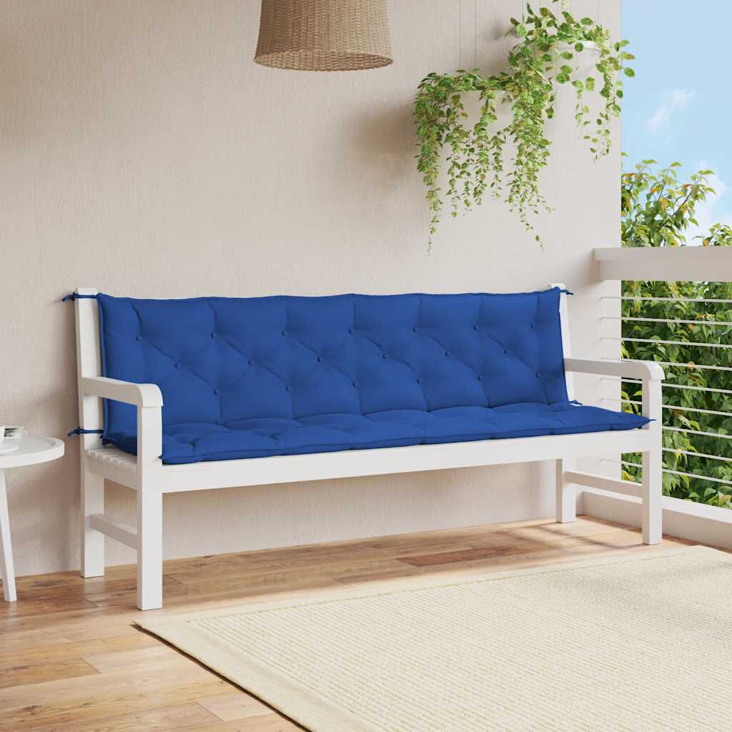 vidaXL Μαξιλάρι Πάγκου Κήπου Γκρι 200x(50+50)x7 εκ. Ύφασμα Oxford