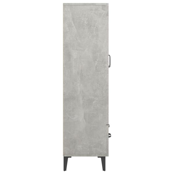 vidaXL Ντουλάπι Γκρι Σκυροδέματος 70x31x115 εκ. από Επεξεργασμένο Ξύλο