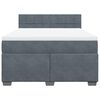 vidaXL &Kappa;&rho;&epsilon;&beta;ά&tau;&iota; Boxspring &mu;&epsilon; &Sigma;&tau;&rho;ώ&mu;&alpha; &Sigma;&kappa;&omicron;ύ&rho;&omicron; &Gamma;&kappa;&rho;&iota; 140x190 &epsilon;&kappa;. &Beta;&epsilon;&lambda;&omicron;ύ&delta;&iota;&nu;&omicron;