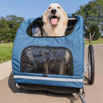 PetSafe Τρέιλερ Ποδηλάτου για Σκύλους Happy Ride Μπλε L