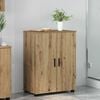 vidaXL Ντουλάπι Μπάνιου με ράφι με πόρτα artisan δρυς 60 x 35 x 80 εκ