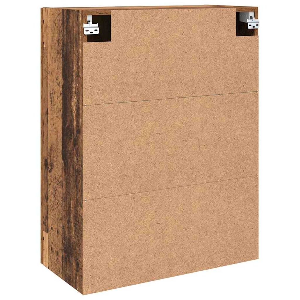 vidaXL Ντουλάπια Τοίχου 2 pcs Παλαιό ξύλο 69.5 x 34 x 90 εκ.