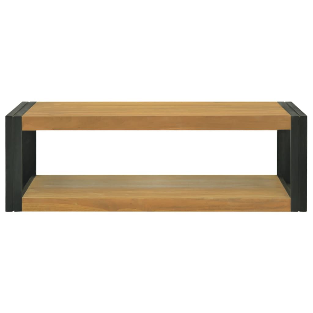 vidaXL Έπιπλο Μπάνιου Επιτοίχιο 110x45x35 εκ. από Μασίφ Ξύλο Teak