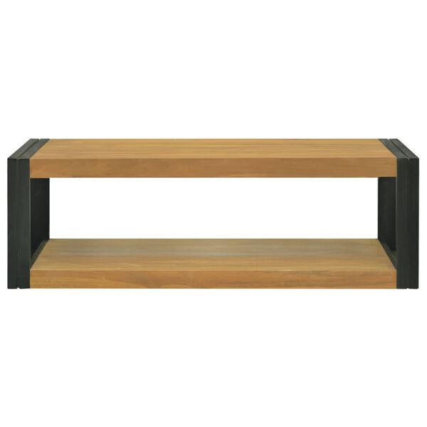 vidaXL Έπιπλο Μπάνιου Επιτοίχιο 110x45x35 εκ. από Μασίφ Ξύλο Teak
