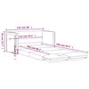 vidaXL Καναπές-Κρεβάτι Δαπέδου 2 σε 1 Σκ. Γκρι 122x204x55 εκ. Βελούδο