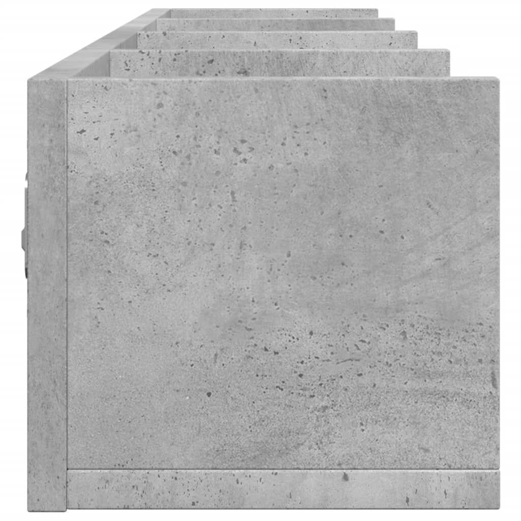 vidaXL Ντουλάπι Τοίχου Γκρι Σκυρ. 99x18x16,5 εκ. Επεξεργασμένο Ξύλο