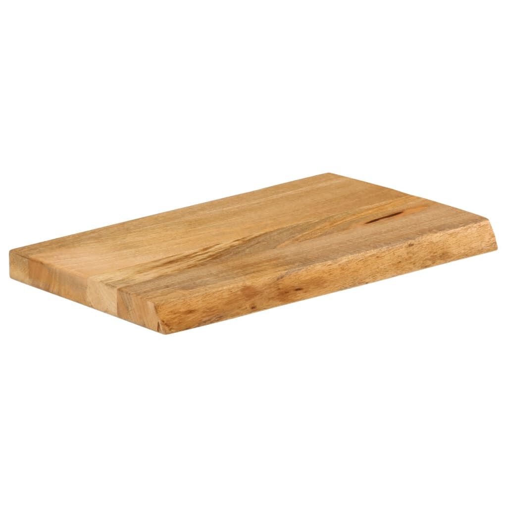 vidaXL Επιφάνεια Τραπεζιού 50x20x3,8 εκ. Live Edge Μασίφ Ξύλο Μάνγκο