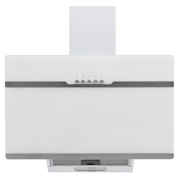 vidaXL Απορροφητήρας Τοίχου RGB LED 60 εκ. Ανοξ. Ατσάλι & Ψημένο Γυαλί