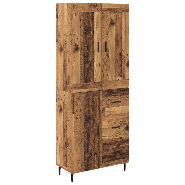vidaXL Highboard &mu;&epsilon; &sigma;&upsilon;&rho;&tau;ά&rho;&iota; 2 pcs &Pi;&alpha;&lambda;&iota;ό &xi;ύ&lambda;&omicron; &Epsilon;&pi;&epsilon;&xi;&epsilon;&rho;&gamma;&alpha;&sigma;&mu;έ&nu;&omicron; &xi;ύ&lambda;&omicron;