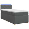 vidaXL &Kappa;&rho;&epsilon;&beta;ά&tau;&iota; Box Spring &mu;&epsilon; &Sigma;&tau;&rho;ώ&mu;&alpha; &kappa;&alpha;&iota; LED &Sigma;&kappa;&omicron;ύ&rho;&omicron; &Gamma;&kappa;&rho;&iota; 90 x 190 cm