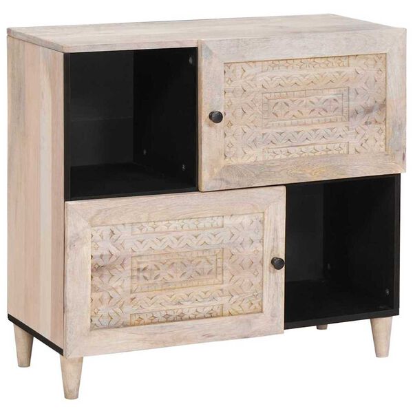 vidaXL Πλαϊνό γραφείο Λευκό 33.5 x 80 x 75 εκ
