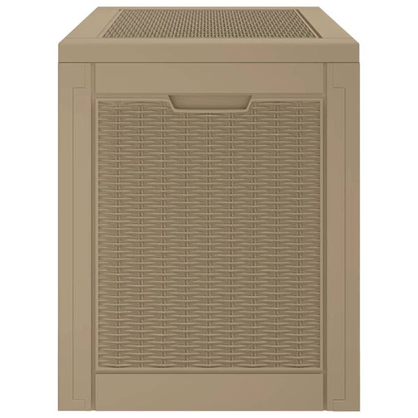 vidaXL Μπαούλο Αποθήκευσης Κήπου Αν. Καφέ 55,5x43x53 εκ Πολυπροπυλένιο