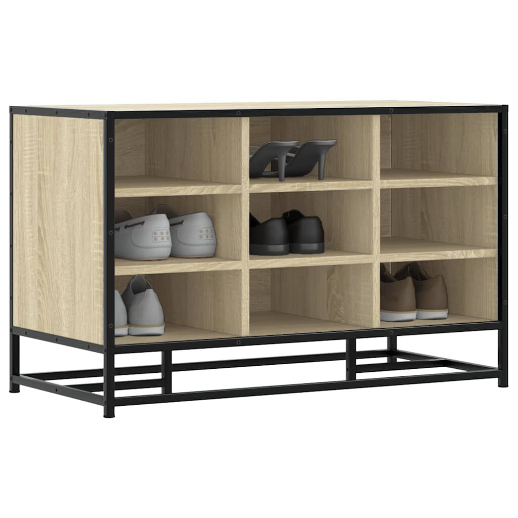 Πάγκος παπουτσιών vidaXL Sonoma Oak 84x40x53,5 cm