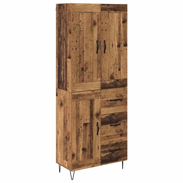 vidaXL Highboard &Pi;&alpha;&lambda;&iota;ό &Xi;ύ&lambda;&omicron; 69,5 x 34 x 180 &epsilon;&kappa;. &Epsilon;&pi;&epsilon;&xi;&epsilon;&rho;&gamma;&alpha;&sigma;&mu;έ&nu;&omicron; &xi;ύ&lambda;&omicron;