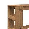 vidaXL Τραπέζι Μπαρ με Ράγες Δρυς 90x40x103,5 εκ. Επεξεργ. Ξύλο