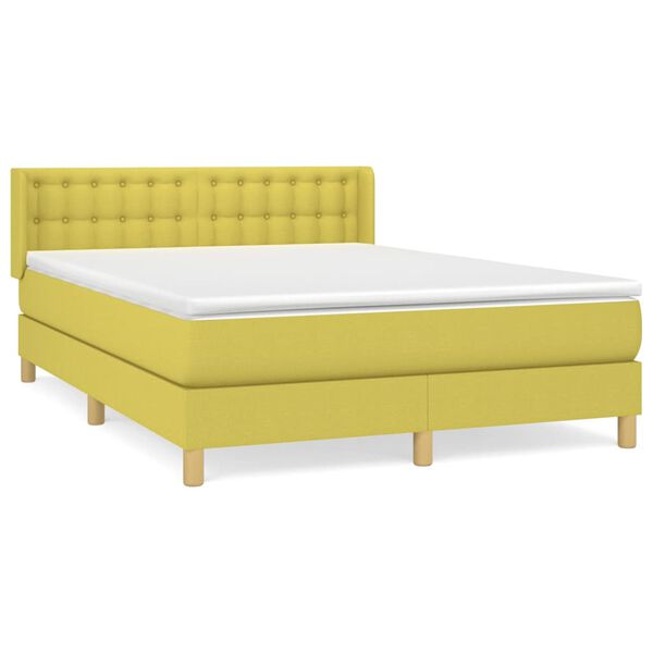 vidaXL &Kappa;&rho;&epsilon;&beta;ά&tau;&iota; Boxspring &mu;&epsilon; &Sigma;&tau;&rho;ώ&mu;&alpha; &Pi;&rho;ά&sigma;&iota;&nu;&omicron; 140x190 &epsilon;&kappa;. &Upsilon;&phi;&alpha;&sigma;&mu;ά&tau;&iota;&nu;&omicron;
